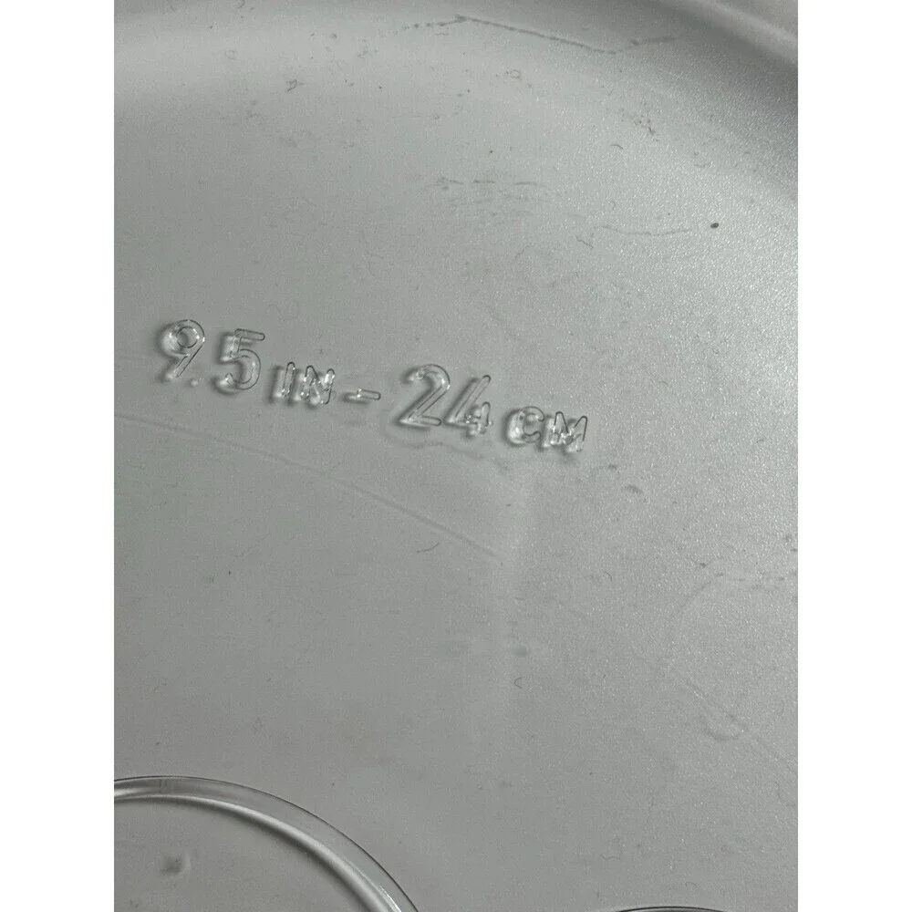 3 Pcs.Vintage Pyrex 209 9.5 In 24 Cm Pie Plate Clear 100th Anniversary USA Made